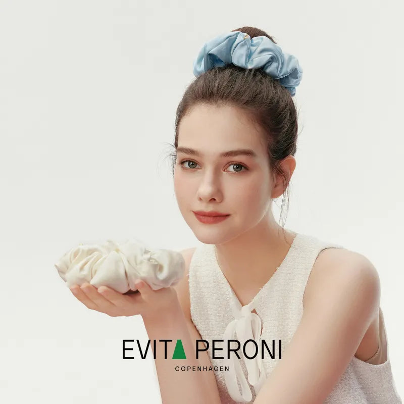 Cloud Reverie Large Silk Scrunchie
