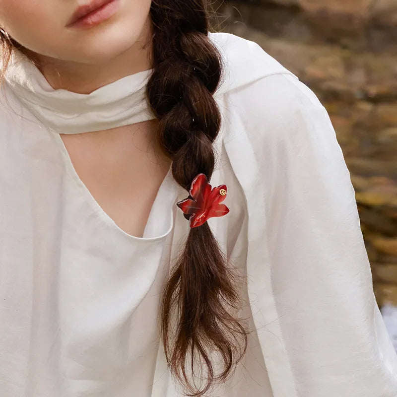 Adelaide Red Maple Hair Ties