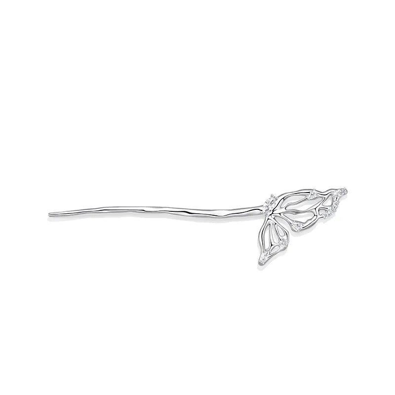 Gloria Metal Butterfly Hair Pin Stick - EVITA PERONI OFFICIAL