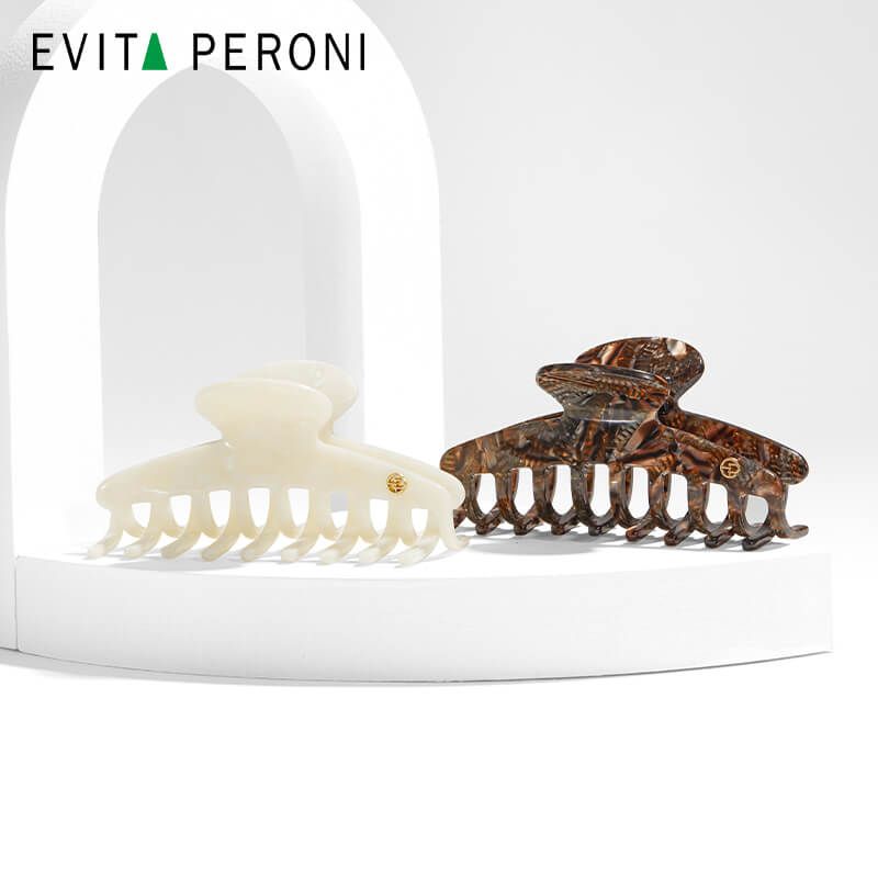 Erica Acetate Large Hair Claw - EVITA PERONI OFFICIAL