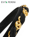 Erin Metal Chain PU Headband - EVITA PERONI OFFICIAL