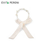 Jackie Pearl Headband Ribbon Tail - EVITA PERONI OFFICIAL