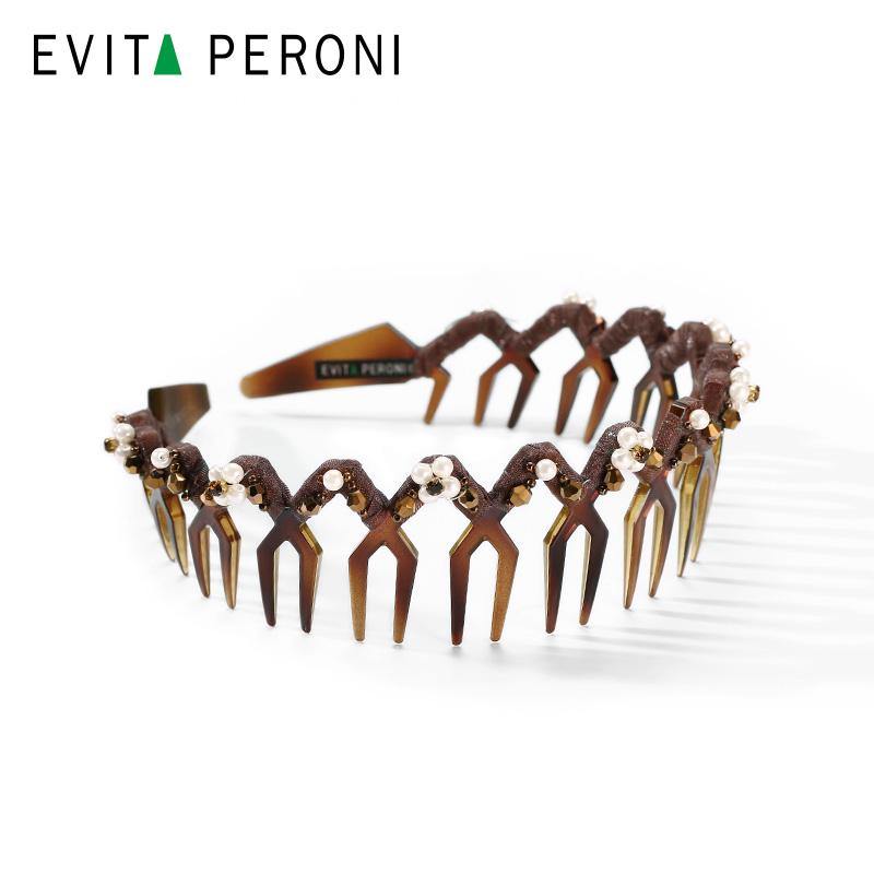 Kezia Tiara Pearls Headband - EVITA PERONI OFFICIAL