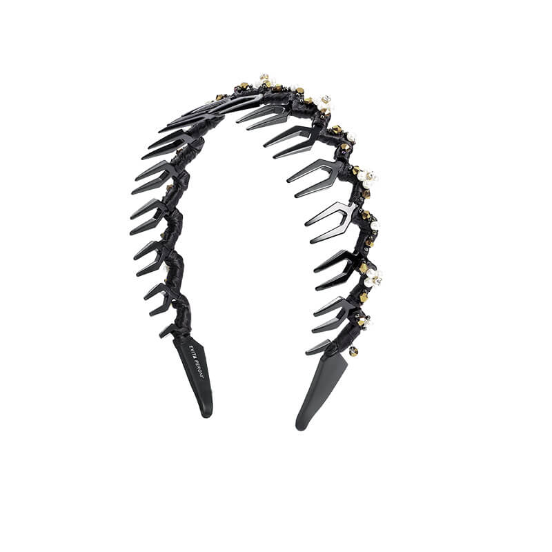 Kezia Tiara Pearls Headband - EVITA PERONI OFFICIAL