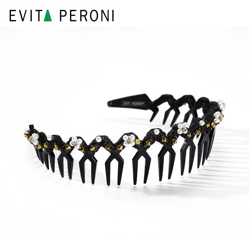 Kezia Tiara Pearls Headband - EVITA PERONI OFFICIAL